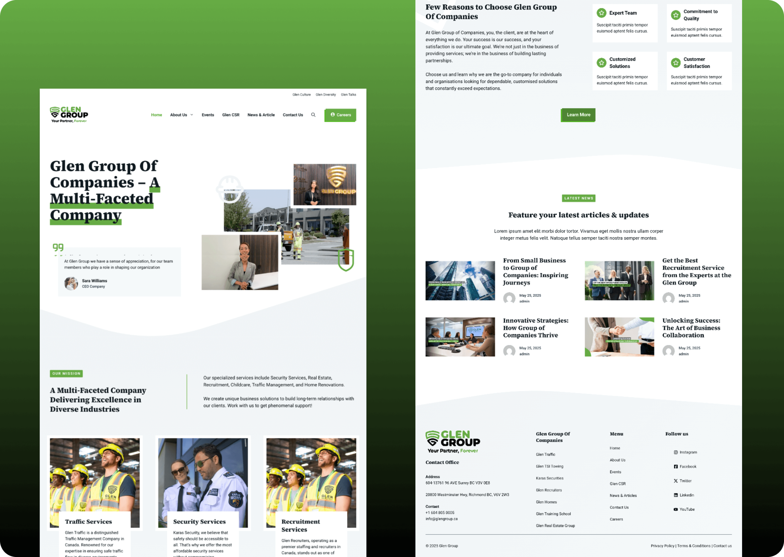 Custom WordPress concept 1